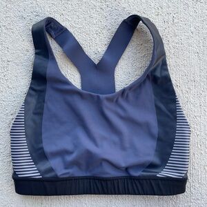 Athleta Allyson Felix Sports Bra Small High Support Break Records Collab Blue